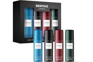 BESPOKE LONDON Bespoke Mens Mini Galore Body Spray Gift Set, Fragrance Gift Set for Men (4 x 50ml)