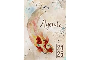 Agenda Scolaire 2024-2025: Carpe Koï | Journalier (une page par jour) | 12x17 cm | 300 pages | Couverture souple | sept 2024 – juil 2025 | Collège et Lycée | Etudiants | Poisson japonnais aquarelle