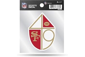 Rico Industries NFL San Francisco 49ers Retro 4x4 Aufkleber