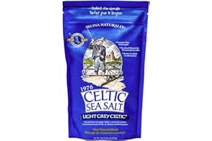 Light Grey Celtic Sea Salt - 454g Resealable Bag - Additive-Free, Delicious Sea Salt, Perfect for Cooking, Baking and More - Gluten-Free, Non-GMO Verified, Kosher and Paleo-Friendly