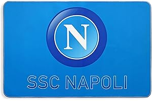 SSC NAPOLI Tappeto antiscivolo Scendiletto da camera Napoli Calcio Stampa 3D 80x120cm 0841