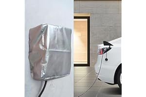 GOMETY Wallbox, tetto di protezione dalle intemperie, 40 x 32 x 20 cm, per stazione di ricarica e-auto, copertura per colonna di carica, protezione dalla pioggia, protezione dai raggi UV, protezione dalle