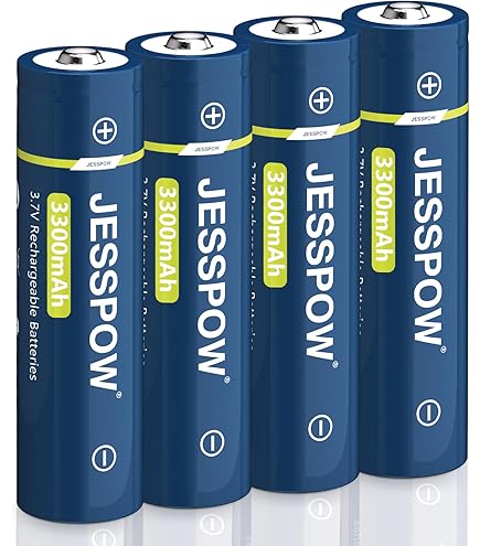 18650 Akku Set Mit Ladegerät - 2x 3,7V 2200mAh Flat Top Akkus + USB Ladegerät