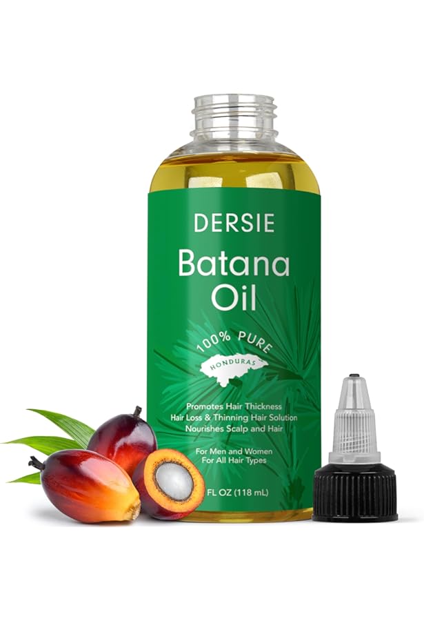Bio Batana Öl Für Haarwachstum – 4,16 Oz (120ml), 100% Roh, Gegen Haarausfall, Für Männer & Frauen