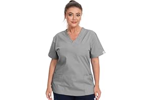 JONATHAN UNIFORM Women Tunic Scrub Top with 3 Pockets for Dental, Carer, Vet
