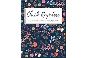 Check Registers for Personal Checkbook: Checking Account Transaction Register Book for Small Business & Personal Use | Checkbook Ledger Tracker Log Book