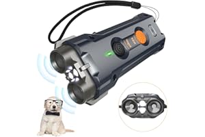 BUBBACARE anti barking device, ultrasonic dog repeller 30Ft, anti barking device for dogs, 3 in 1 Bark Control Tool LED light, stop barking dog device, dog stopper indoor outdoor small Safe Effect Control Tool