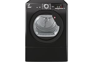 Hoover H-DRY 300 LITE Freestanding Vented Tumble Dryer, 9 Kg, Class C, NFC & hOn App, Anti-Allergy & Advanced Care, Black, 59.6x60.7x85 cm - HLE V9DGB-80