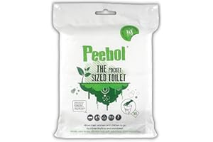 Peebol by SHEWEE – The Pocket-Sized Toilet – Rapidly Turns 1L of Urine into an Odourless & Solid Gel. Made in the UK, Disposable Urinal Bag for Everyone. Festival, Camping, Car & Travelling Essentials