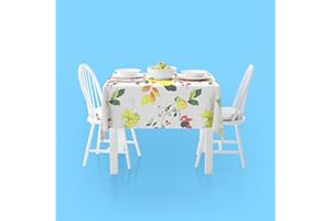 MIA WE DRESS YOUR HOME MIA vestiamo la tua casa Tovaglia cerata rettangolare in TPU strato posteriore, lavabile, impermeabile, tovaglia plastificata rettangolare tovaglia in tessuto stampato, per feste, tovaglie antimacchia