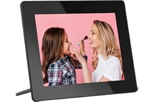 Cadre Photo Numérique Dragon Touch 8 Pouces HD Cadre Photo Électronique IPS Ecran 16Go Stockage WiFi avec Fonction Photo/Vidéo/Calendrier/Réveil/Météo/Télécommande - Classic 8 Noir