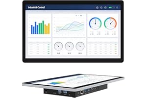 ‎HEIGAOLAPC Tablet Panel Computer All in One 13,3 Zoll-HEIGAOLAPC Industrie Touch Panel PC Win11, N5100, Embedded Mini PC mit Touchscreen, 8GB Ram 128GB Rom 1920*1080 IPS, USB3.0*4, RS232, LAN, HDMI, Type-C 3,1