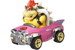 Hot Wheels Mario Kart, Macchinina Personaggio Bowser, Die-Cast, Giocattolo per Bambini 4 + Anni, GBG31
