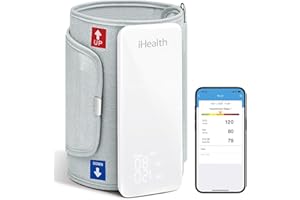 iHealth Neo - Tensiomètre Bras avec Brassard - Mesure Tension Artérielle, Fréquence Cardiaque et Rythme Cardiaque - Écran Affichage LED Haute Définition - Dispositif Médical Bluetooth iOS et Android
