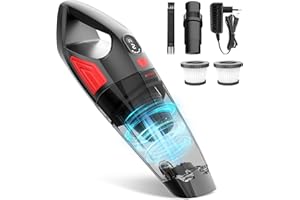 BENICO Aspirador de Mano, Aspiradora de Mano sin Cable, 2 Modos Potencia, Autonomía, 120W Ciclónica Tecnología Aspirador para Pelos de Perro, Casa, Coche, Oficina y Otros Lugares