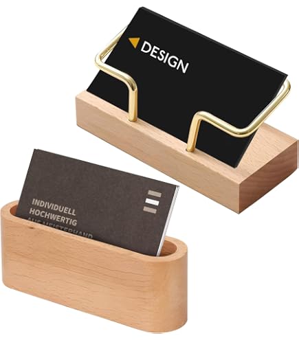 Porte-Cartes De Visite Acrylique Et Métal Doré - Présentoir Élégant Pour Bureau
