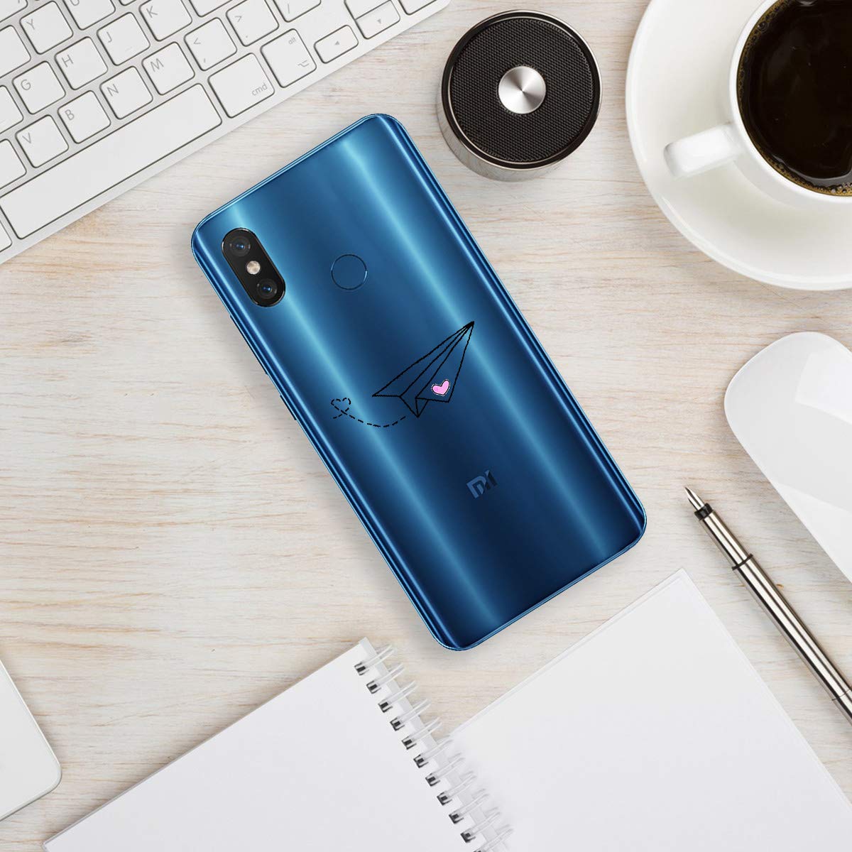 Oihxse Transparente Silicona Case Compatible con Mi 9 SE Funda Suave TPU Protección Carcasa Moda Dibujos Animados Divertida Diseño Ultra-Delgado Cubierta - Imagen 4