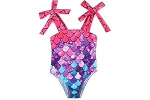 KIDDLETOWN Costume da Bagno per Bambina Elastico Cinghie Comode Costumi Interi Bellissimi per Spiaggia Piscina Nuoto per Ragazze 3-12 mesi/1-7 Anni