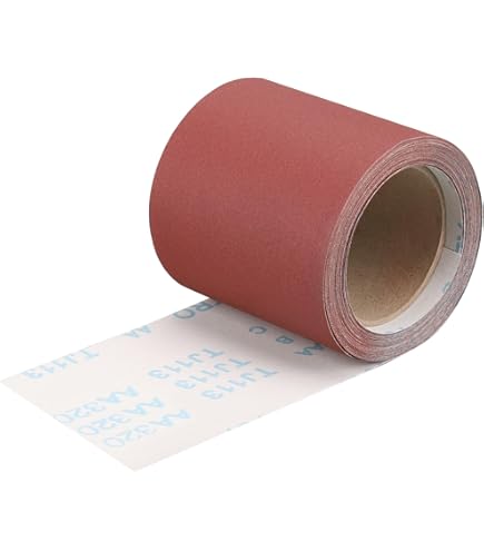 Sand Paper Sheets CSR Drywall Roll - 3-5/16 X 30 Feet, 120 Grit For Smooth Finishing Sponge Back