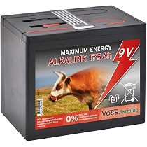 Électrificateur De Clôture VOSS.farming Extra Power 9V - Kit Mobile Avec Batterie Et Adaptateur 230V - Pour Animaux Et Protection