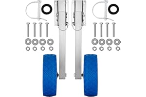 VEVOR Ruota di varo in Acciaio Inox per gommoni, carico 136 kg, per gommoni, Spiaggia