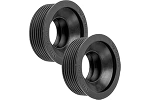 YOUR DAY MATE Manchette Caoutchouc Siphon Lavabo, 2pcs, DN 30/50, pour Tuyau d'écoulement DN50 HT int. Ø 50mm et Tuyaux 1 ¼" ext. Ø28-32 mm, Joint en Caoutchouc avec Butée Ø55 mm, Joints Siphons Profondeur 25 mm