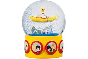 Half Moon Bay Yellow Submarine Snow Globe | The Beatles Snow Globes for Adults | Funny Christmas Ornaments & Christmas Decoration | Funny Snow Dome | The Beatles Gifts & Music Gifts |