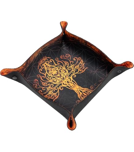 Epic Forge – Couloir De Dés Dragon Rouge – Cuir Et Velours 20x40 Cm – Base Antidérapante – Silencieux – Pour Jeux De Rôle