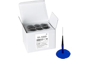 ZERINT TP-102D Spina Patch Pneumatico, Tappo per Riparazione,Pezze a Fungoper Riparazione Gomme, (40 x 4.5 mm), Toppe Vulcanizzazione Pneumatici Confezione da 24 Pezzi, per Auto, Moto, Camion Autobus