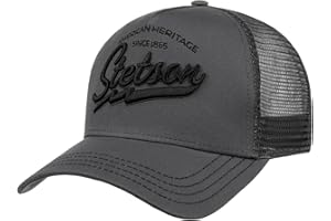 Stetson JBS-Bear Trucker Cap Baseballcap mit Baumwolle Markenstickerei Snapback Cap mit Mesh-Einsatz Schirmmütze Winter Sommer