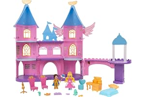 Royale High Castle Campus Playset - 2 exklusiva dockor, 3 våningar att utforska med 360° lek - 19 tillbehör - virtuell artike