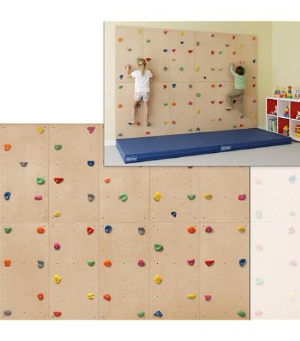 Produktbild von Slackers Ninja Treeclimbers Climbing Set - 5 Tree Tread Plates With Non-Slip Grip Tape & 4 Climbing Handles - Climbing Aid For Children & Families - Tree Climbing For Garden & Tree