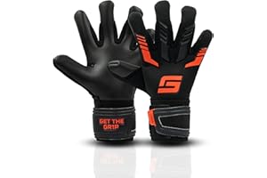 ‎GRIPMODE GRIPMODE Torwarthandschuhe Kinder Junior Red 2.0 - Torhüter Handschuhe mit großer Fangfläche - Fußball Torwarthandschuhe mit 3 mm Griptec Latex für zusätzlichen Grip - Größe 4-6