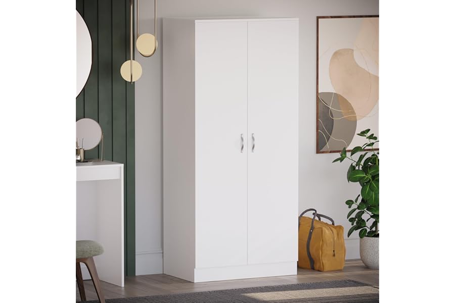 Vida Designs Riano 2 Door Wardrobe, White (2)