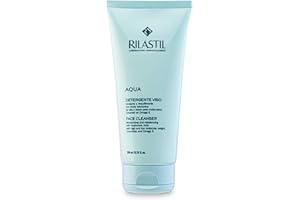 Rilastil Aqua - Limpiador Facial Suave y Cremoso con Acción Hidratante, Reequilibrante y Emoliente para Todo Tipo de Pieles - 200 ml