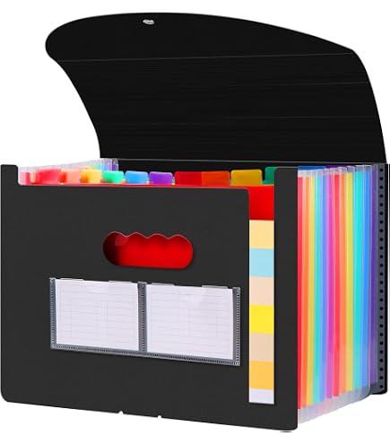 Trieur Document A4 - Lot De 2 Organiseurs Turquoise Et Bleu Pour Bureau, Maison Et École - 8 Compartiments