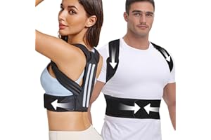 NovoBrace Rücken Geradehalter, Haltungskorrektur Rücken Damen Herren, Rückenstützgürtel,Rückenbegradiger zur Linderung von Schmerzen im oberen und unteren Rücken, Belüftet Rückenstützgürtel