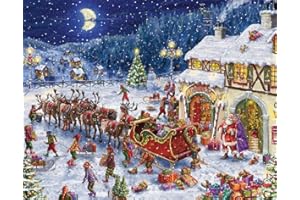 Santa's Sleigh Advent Calendar (Countdown to Christmas) with Holiday Pictures by Vermont Christmas Company