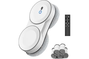 GAGAFEEL Fensterputzroboter, 5600 Pa fensterroboter, 3 Reinigungsmodi, mit Automatische Doppel-Sprühfunktion, Intelligente Navigation, Fernbedienung, mit 60ML Tank, für Glatte Oberflächen