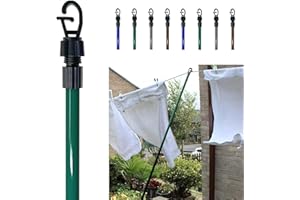 RAHAIM Telescopic Washing Line Prop Indoor Outdoor Home Garden Sturdy Laundry Support Extending Pole 2.8m