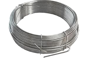 Merriway BH00327 2 mm x 20 m Verzinkter Gartendraht, Weiß