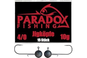 ‎PARADOX FISHING Paradox Fishing Jigköpfe Sets 2/0 3/0 4/0 5-28g - 15/25 St. - Jig Köpfe Gummifisch mit Jighead für Gummifische Zander Angelzubehör