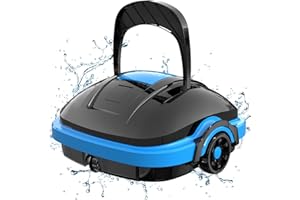 WYBOT Poolroboter, Poolsauger Akku mit Dual-Antriebsmotoren, Automatisches Parken, Automatische Poolreiniger für Aufstell-/Einbauschwimmbecken bis 50m²