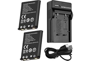 TQTHL 2500 mAh 2 szt. akumulator zastępczy NP-45 + ładowarka kompatybilna z SteelSeries Arctis Pro Wireless Siberia 800 Siberia 840 Wireless Słuchawka zapasowa bateria