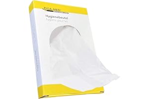 Lot de 5 boîtes de 150 sachets pour élimination des tampons et serviettes hygiéniques pour femme - En PE