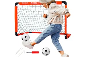 ‎LZHDZQD LZHDZQD Fußballtor, Kinder Fussballtor 60x45/ 90x60/ 115x80 Fussballtore für Garten Kinder, Fußballtor Faltbar für Indoor/Outdoor/Garten Fußballtor Spielzeug
