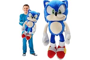OOTDAY Sonic The Hedgehog Plush, Peluches Super Sonic Hedgehog - Peluches Super Sonic Hedgehog Figurine Mignon Blaze Rouge Figurine Sonic Jouets Animé Poupée Ragdoll Peluche Cadeau