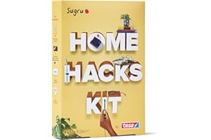 Sugru by tesa Home Hack Kit, Colla modellabile multiuso e manuale di riparazione e creazione per incollare e fissare senza forature, 4 x 3,5 g, rosso, nero, grigio, bianco