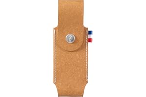 OPINEL Estuche para Cuchillos Minimalista de Piel Regenerada, Color marrón, Funda sostenible N°07, N°08, N°09 y Effilé 8/10