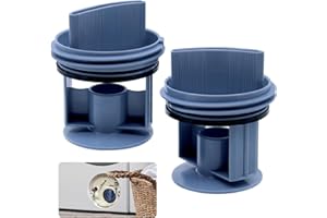 RUNYU 2 Stück Waschmaschine Flusensieb Universelles Zubehör, Flusensieb Ersatz Filtersieb Ersatzteile für Waschmaschine Waschtrockner Kompatibel mit-Bosch-Siemens-Constructa-Neff (Blau)